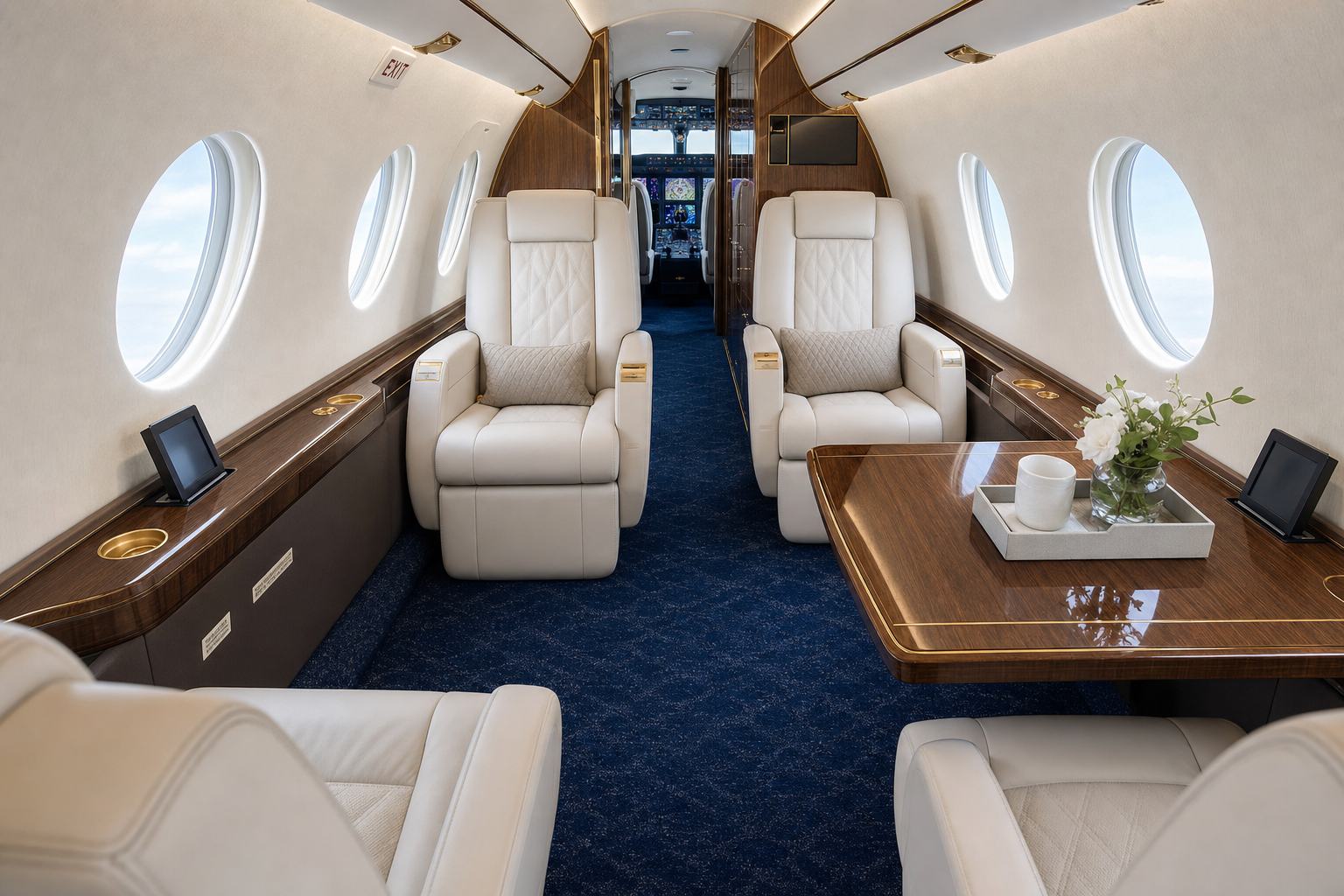 Gulfstream cabin interior